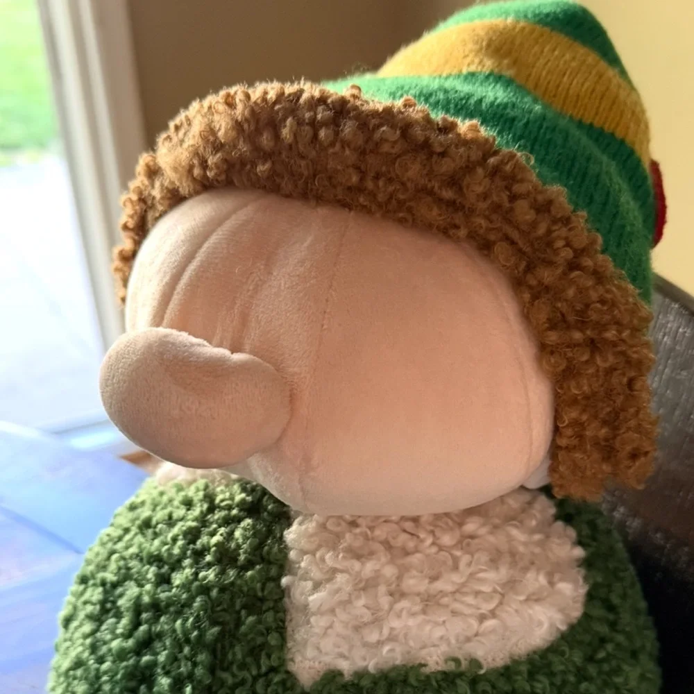 Pottery Barn Green and Yellow Elf Holiday Pillow